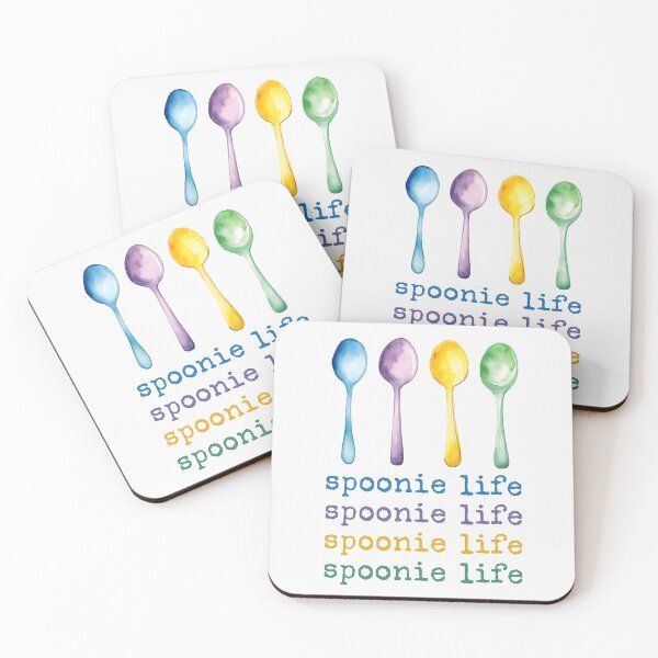 Item preview, Colorful Spoonie Life – Watercolor Spoon Theory Art designed and sold by Designs by Jesabee.