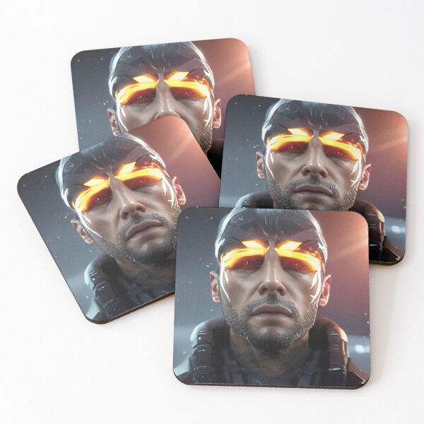 Item preview, Futuristic male face designed and sold by RAISC.