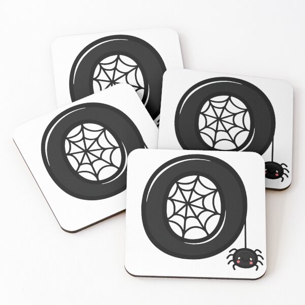 Item preview, Halloween Letter O – Black Spider Web Kawaii Cartoon designed and sold by PrintCreations9.