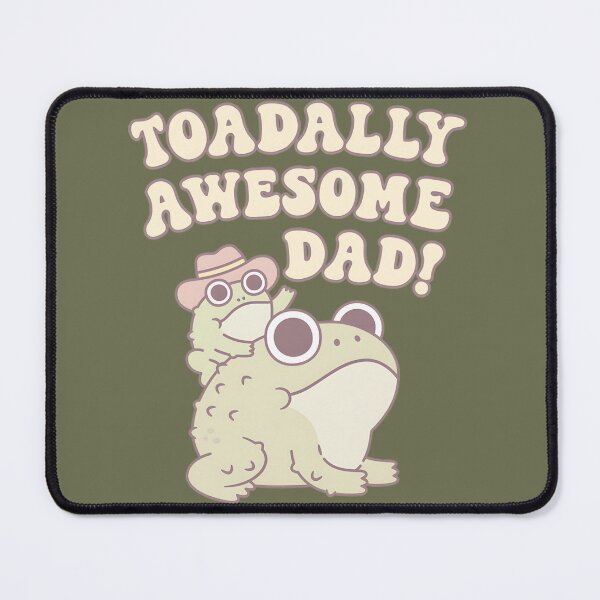 Item preview, Cute Toad And Child Toadally Awesome Dad Funny Pun  designed and sold by KellyfuTStudio.
