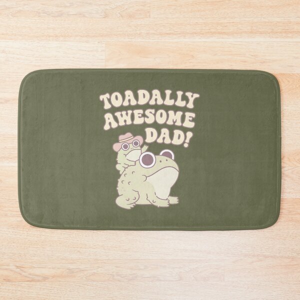 Item preview, Cute Toad And Child Toadally Awesome Dad Funny Pun  designed and sold by KellyfuTStudio.