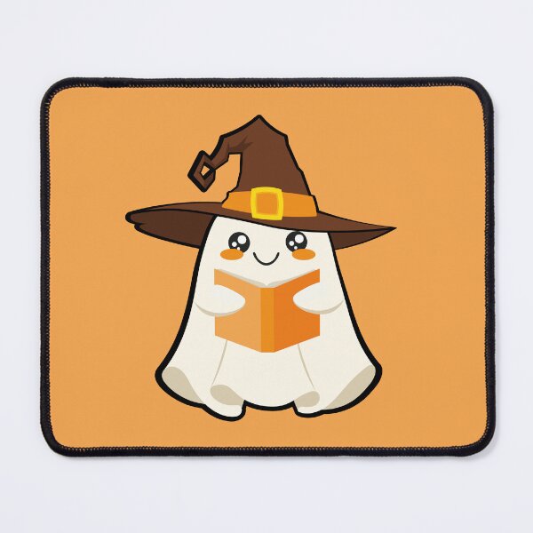 Item preview, Halloween book lover Cozy Girly Ghost Reading designed and sold by Art-of-Rory.