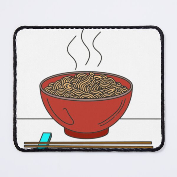 Item preview, Bowl of noodles with chopsticks designed and sold by Dmanackfy.