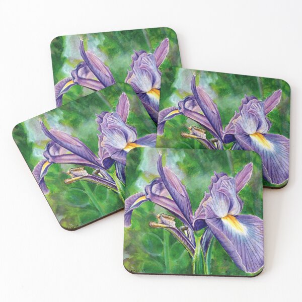 Item preview, Purple Dwarf Iris watercolor designed and sold by npellegrini.