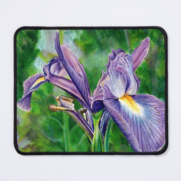 Item preview, Purple Dwarf Iris watercolor designed and sold by npellegrini.