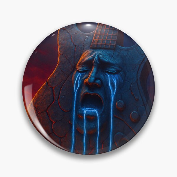 Item preview, Surreal Crying Face Guitar Artwork - Desert Cry Blues designed and sold by DireBlaze.