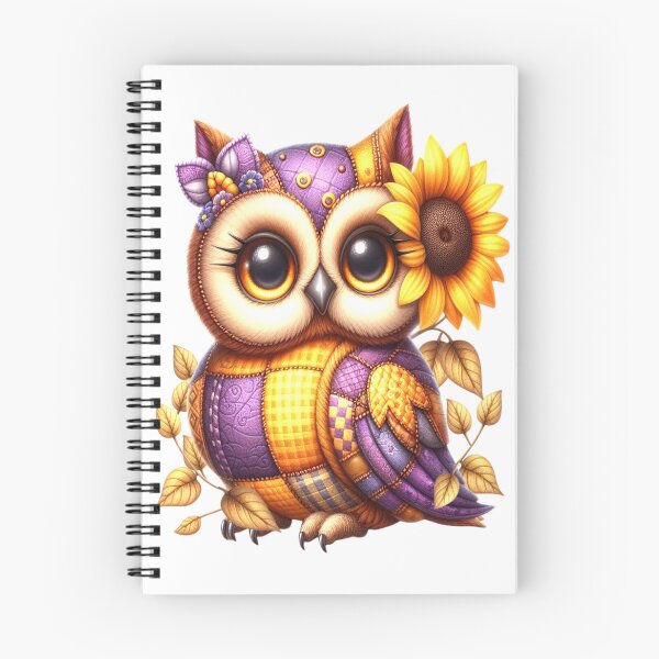 Item preview, Fantasy owl patchwork style designed and sold by LoneAngel.