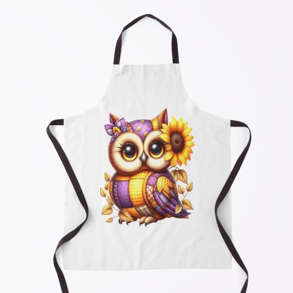 Item preview, Fantasy owl patchwork style designed and sold by LoneAngel.