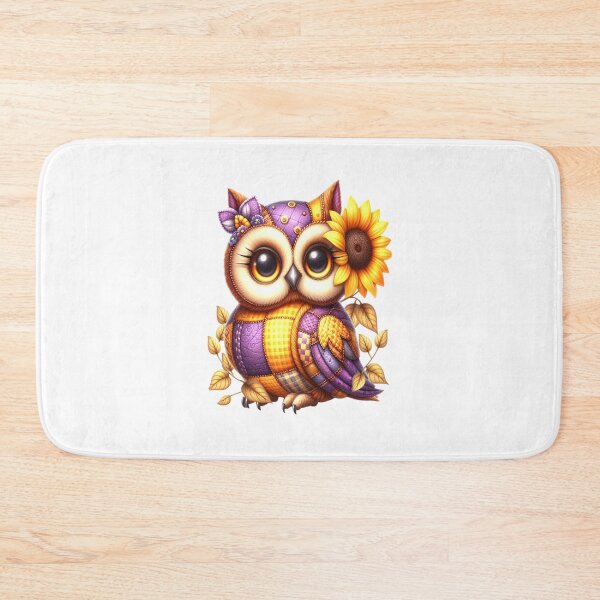 Item preview, Fantasy owl patchwork style designed and sold by LoneAngel.