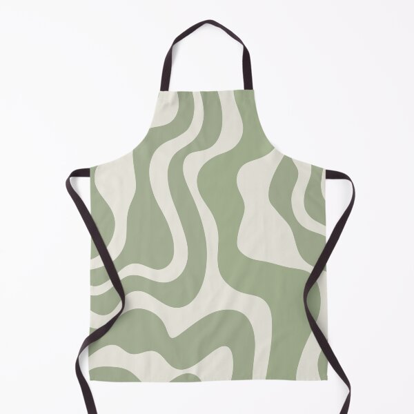Item preview, Liquid Swirl Abstract Pattern Green and Cream designed and sold by Jeallan Designs.