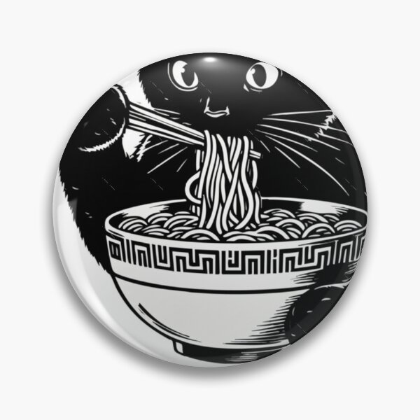 Item preview, Cat Eating Ramen Noodles Japanese Funny  designed and sold by Ustonriceldar.