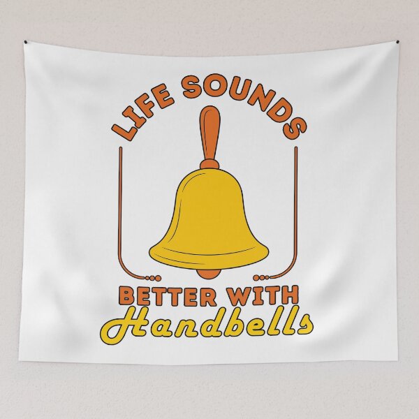 Item preview, Life Sounds Better with Handbells Music Ringer Design designed and sold by DesignDazzles.