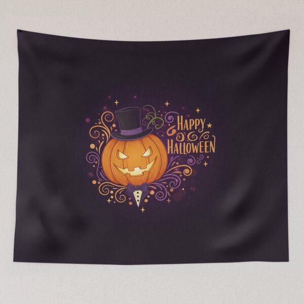 Item preview, Dapper Gentleman Pumpkin Happy Halloween Design designed and sold by Pasteltone.