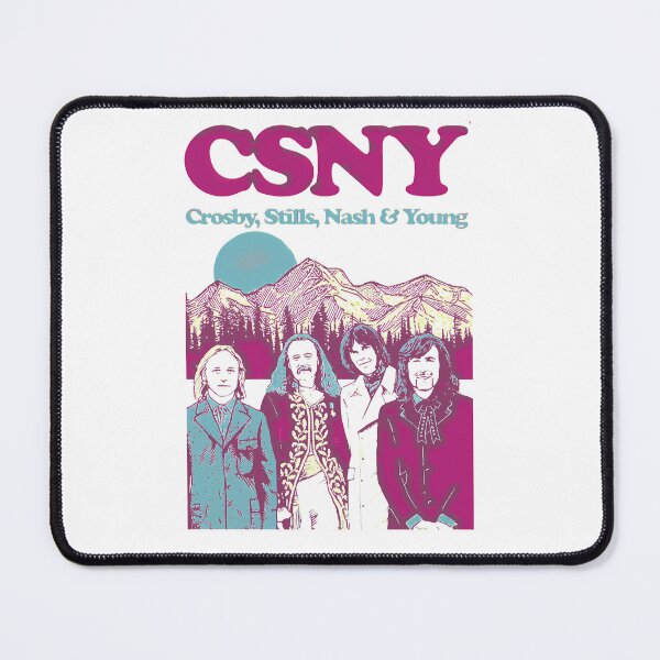 Item preview, Cr.o.sby, St.i.lls, N.a.sh & Yo.u.ng Folk Rock Artwork With Harmo designed and sold by BarrettStreich.