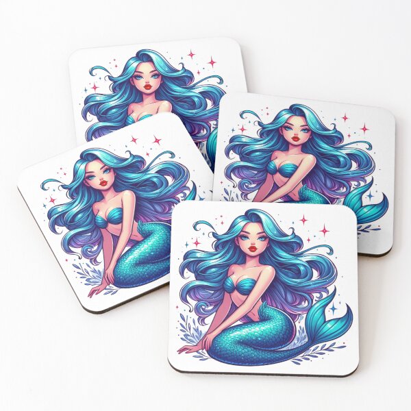 Item preview, Blue-Haired Mermaid designed and sold by DelightWear.