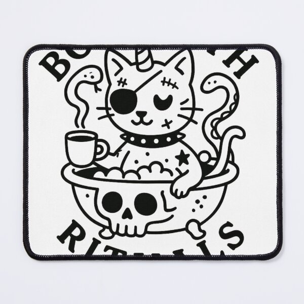 Item preview, Boo Bath Rituals – Skull Snake Bath Unicorn Cat Coffee Goth Halloween Classic T-Shirt designed and sold by inkfluenceart.