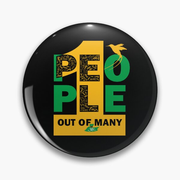 Item preview, Out of Many, One People - Black, Green, Gold designed and sold by Jiggy Creationz.