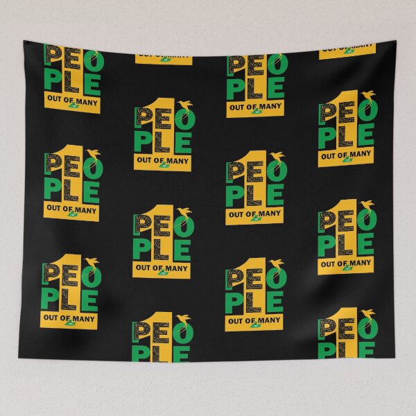 Item preview, Out of Many, One People - Black, Green, Gold designed and sold by Jiggy Creationz.