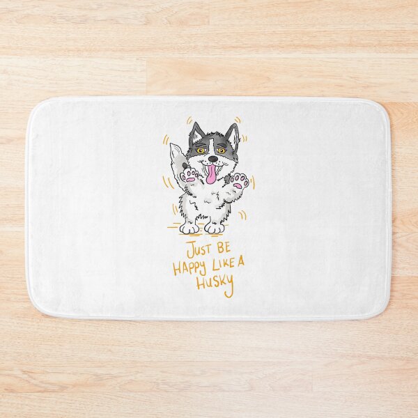 Artikelvorschau, Sei einfach glücklich wie ein Husky - Aquarellversion - - Offizielle Kunst von Jona's Tales entworfen und verkauft von RoseWolfGifts.