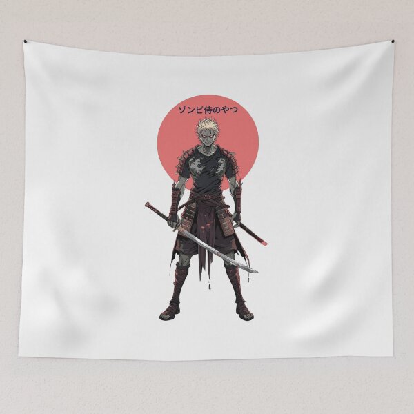 Item preview, Zombie Samurai Guy – Dark Anime Warrior designed and sold by BrightThreadBB.