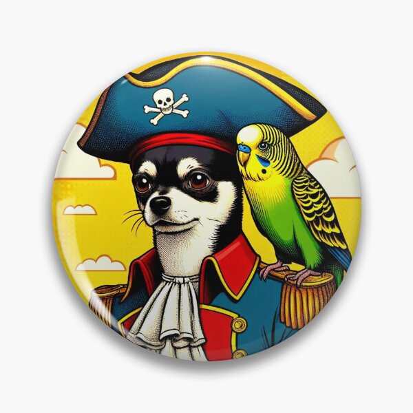 Item preview, Cute pirate chihuahua dog  designed and sold by Dogandesighn.