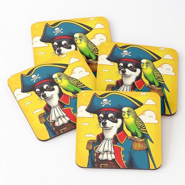 Item preview, Cute pirate chihuahua dog  designed and sold by Dogandesighn.
