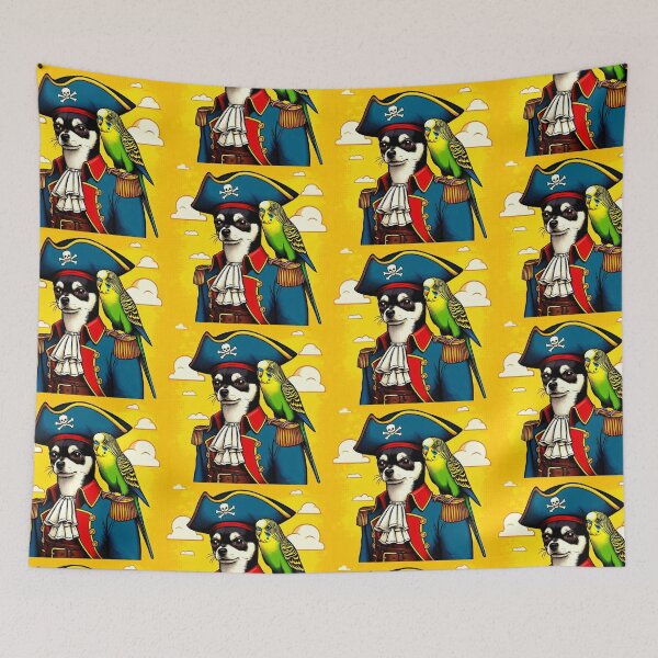 Item preview, Cute pirate chihuahua dog  designed and sold by Dogandesighn.