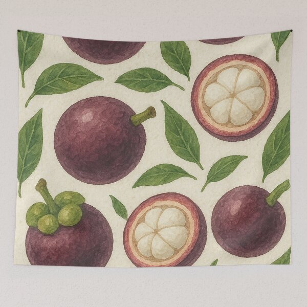 Item preview, Natural mangosteen watercolor pattern textured paper designed and sold by cutsypatterns.