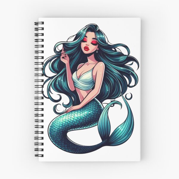 Item preview, Beautiful Blue-Haired Mermaid Fantasy Art designed and sold by DelightWear.