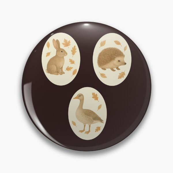 Item preview, British woodland animals and greylag goose designed and sold by BigfeetLittlepaws.