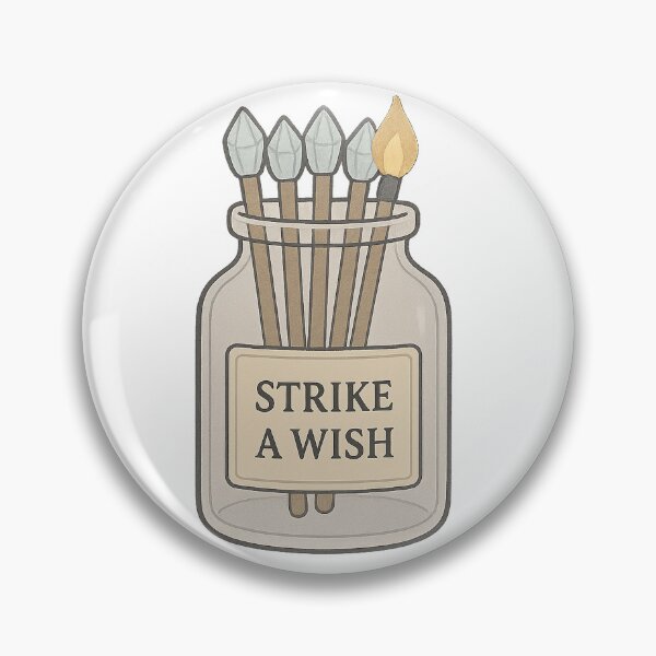 Item preview, Strike a Wish Match Jar | Magical Minimalist Manifestation Sticker & Art designed and sold by HerDreamCodes.