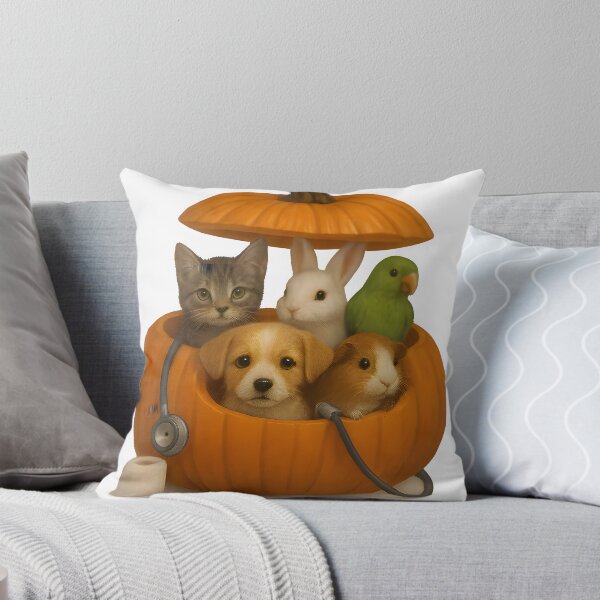 Item preview, Trick or Treat Vet Check-Up – Cute Halloween Animals in Pumpkin designed and sold by Bettybee00.