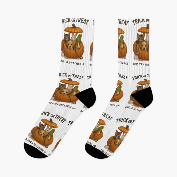 Item preview, Trick or Treat Vet Check-Up – Cute Halloween Animals in Pumpkin designed and sold by Bettybee00.