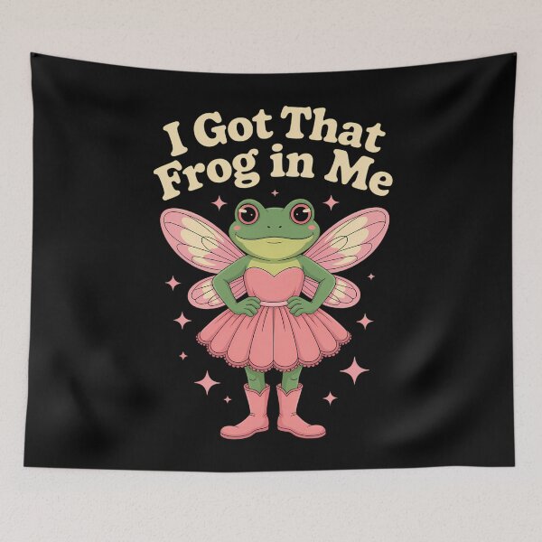 Item preview, Frog Sayings Joke Aesthetic designed and sold by WalshDrawnLaugh.