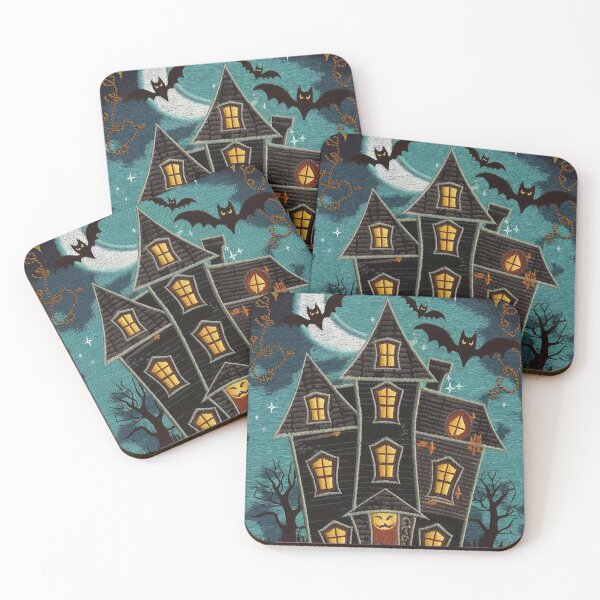 Item preview, Haunted House Embroidery Style Halloween Design designed and sold by HAFIZ-DP.