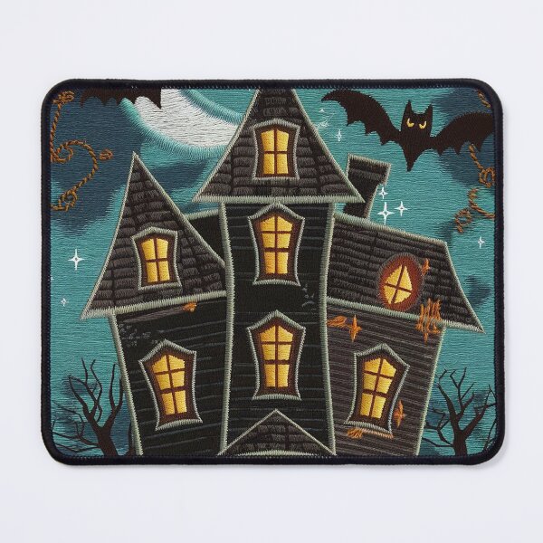 Item preview, Haunted House Embroidery Style Halloween Design designed and sold by HAFIZ-DP.