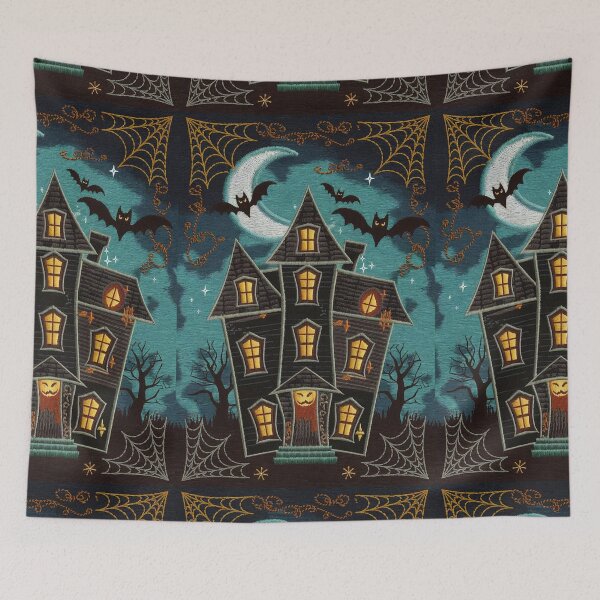 Item preview, Haunted House Embroidery Style Halloween Design designed and sold by HAFIZ-DP.