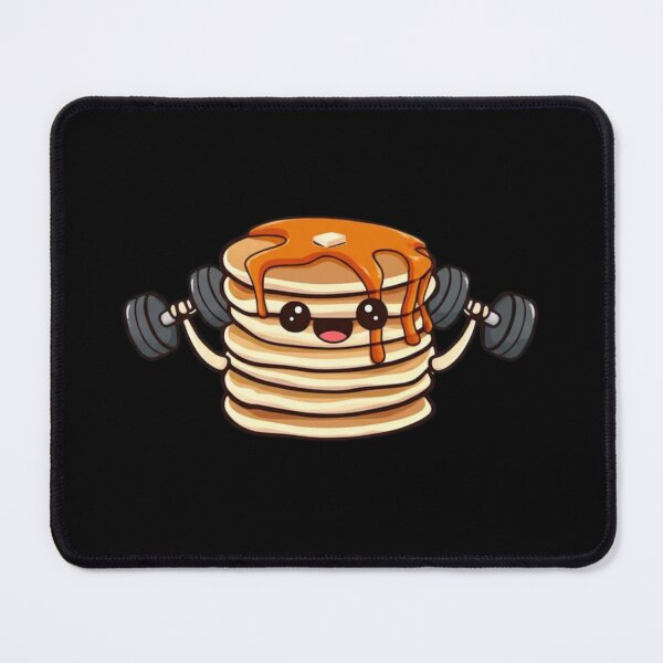 Item preview, Protein Pancake Weightlifting Funny Chibi Food Workout designed and sold by ColorSplash123.