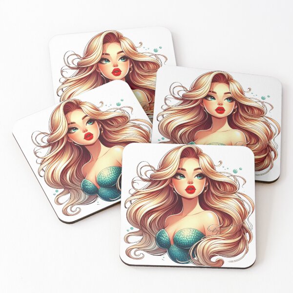 Item preview, Beautiful Blonde Mermaid Fantasy Art designed and sold by DelightWear.