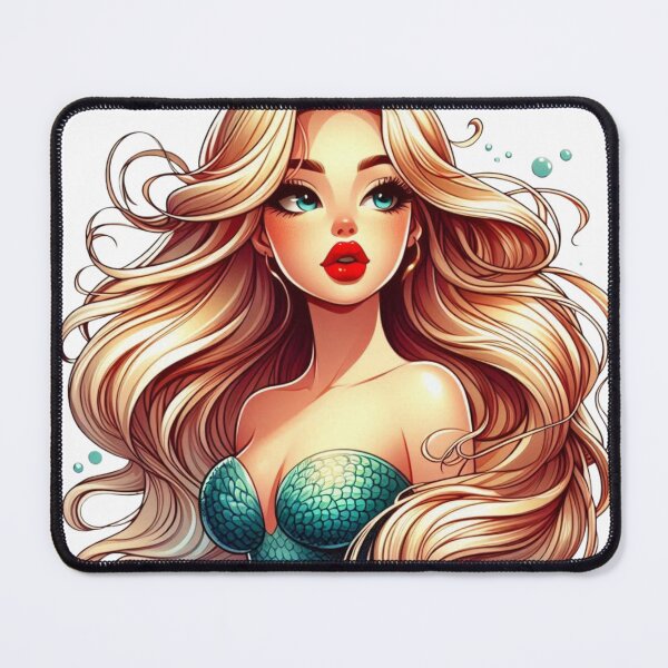 Item preview, Beautiful Blonde Mermaid Fantasy Art designed and sold by DelightWear.
