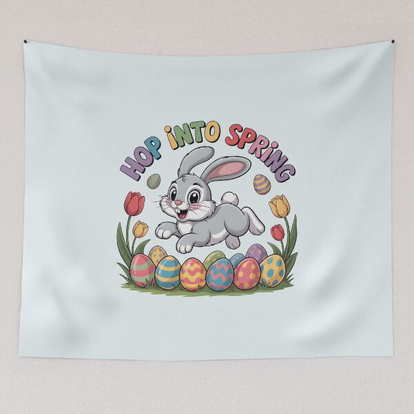 Item preview, Hop Into Spring – Playful Seasonal Design designed and sold by Jollys-ArtShop.