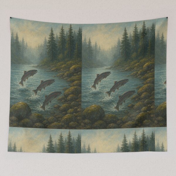 Item preview, Yukon River - mountains and forest designed and sold by DamioPolArt.