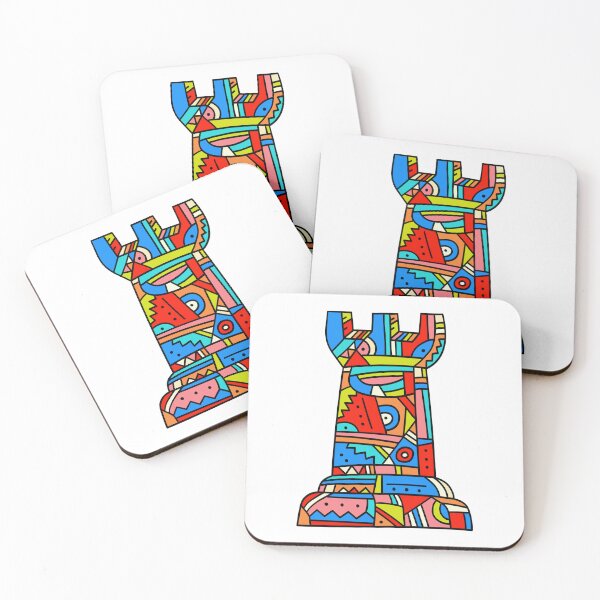 Item preview, Chess Rook Stylised Artistic Design designed and sold by missbobbit.