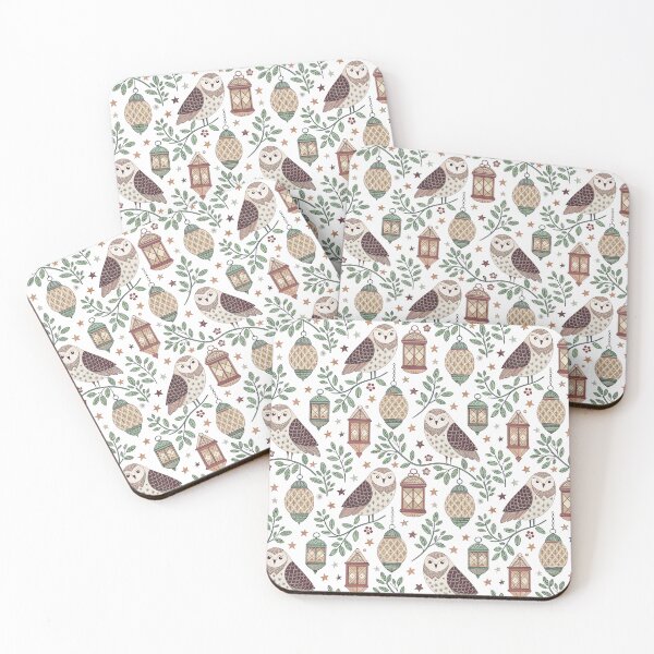 Item preview, Spooky Owls & Floating Lanterns | Enchanted Nordic Halloween designed and sold by Shuga-Design.