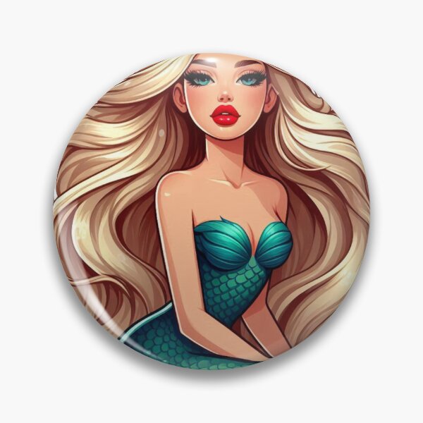 Item preview, Blonde Mermaid with Blue Tail designed and sold by DelightWear.