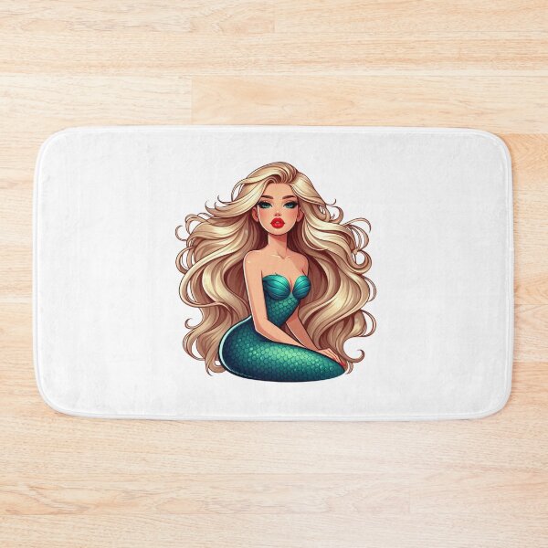 Item preview, Blonde Mermaid with Blue Tail designed and sold by DelightWear.