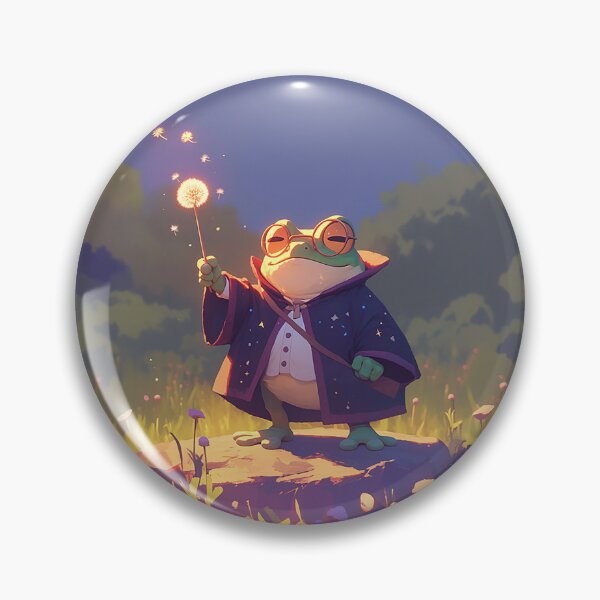 Item preview, Frog Wizard with Glowing Dandelion designed and sold by Christian Weiss.