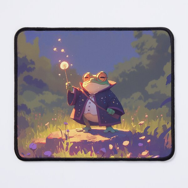 Item preview, Frog Wizard with Glowing Dandelion designed and sold by Christian Weiss.