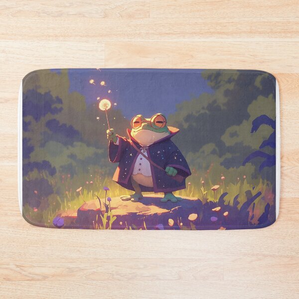 Item preview, Frog Wizard with Glowing Dandelion designed and sold by Christian Weiss.