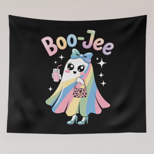 Item preview, Funny Halloween Cute Rainbow Ghost designed and sold by WalshDrawnLaugh.